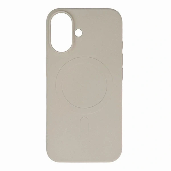 Liquid Silicone Kryt MagSafe pre iPhone 16 - béžová