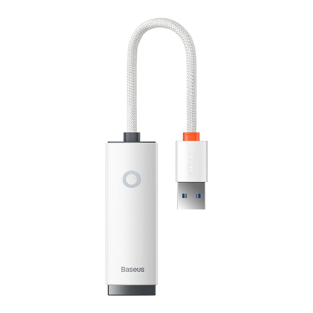Baseus - Ethernet Adapter Lite Series (WKQX000002) - USB-A to RJ45 Lan Port, 100Mbps