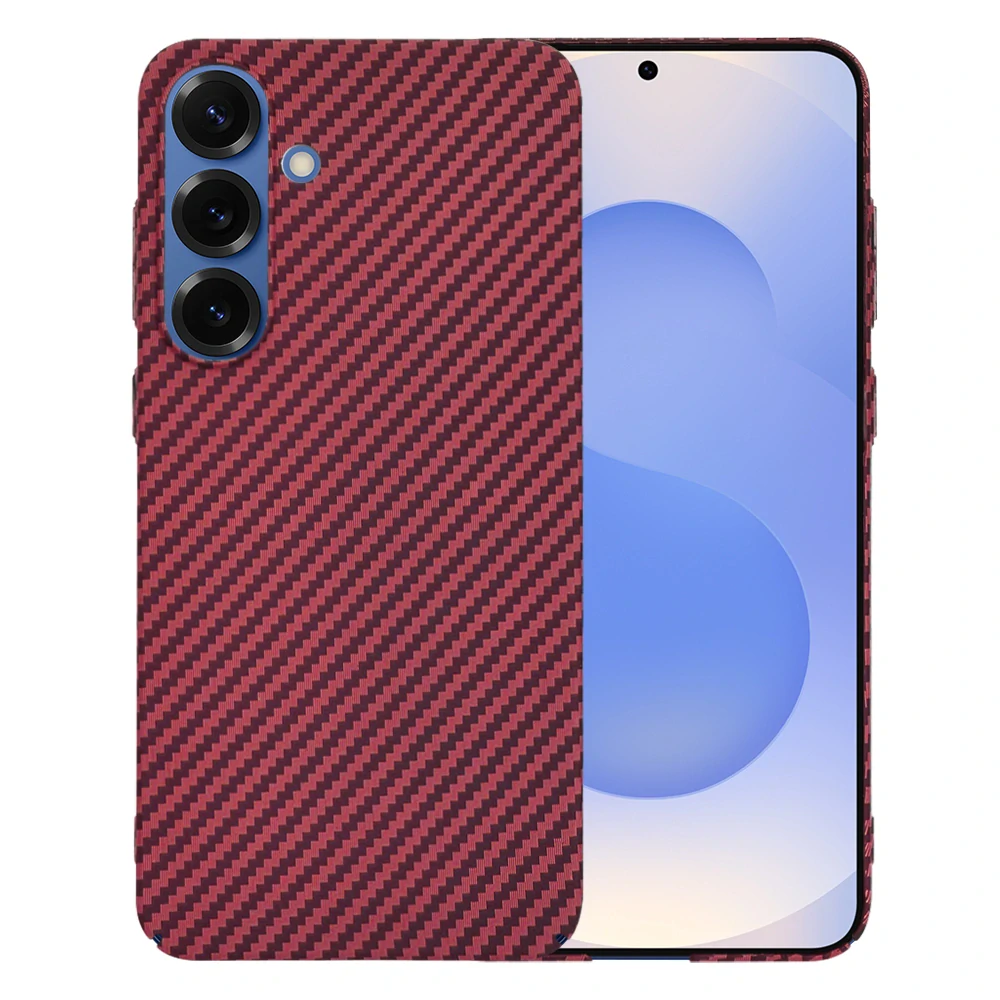 Techsuit - Carbonite FiberShell Kryt - Samsung Galaxy S25 Plus - Červená