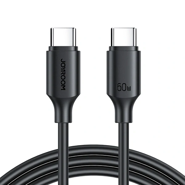 Joyroom Long-Lasting Series A9 USB-C / USB-C PD QC Nabíjací kábel 60W 3A 1m - čierny