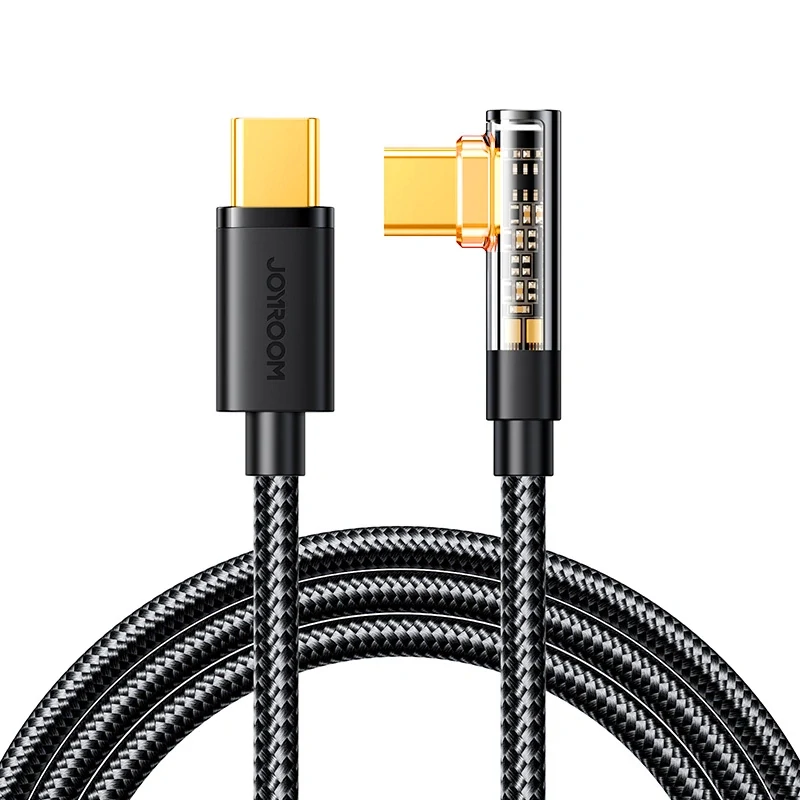 Joyroom Angle Gaming Kábel S-CC100A6 USB-C / USB-C 100W 1.2m - čierny