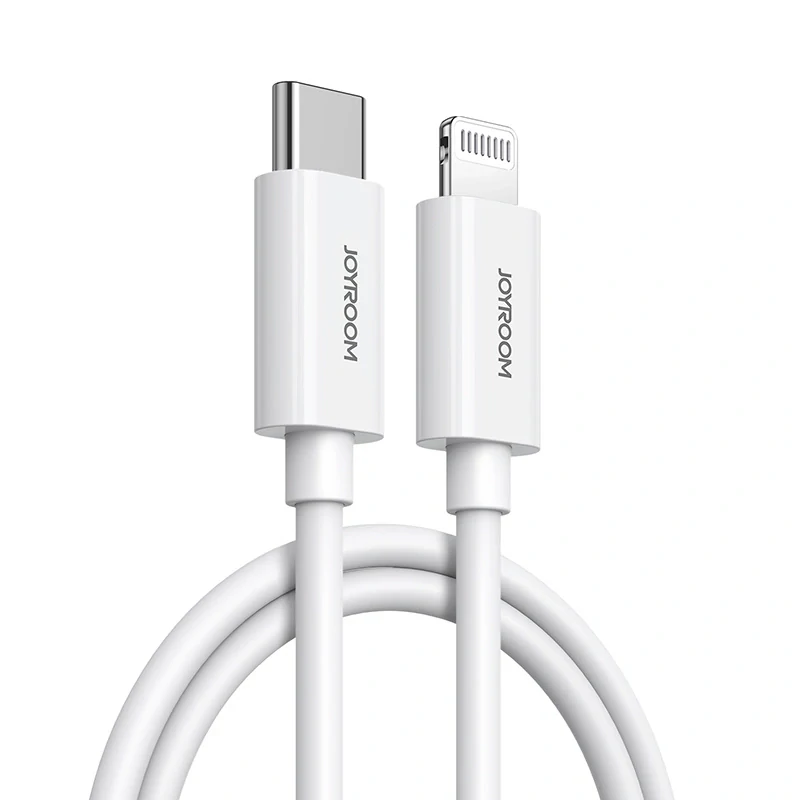Joyroom S-M430 Lightning / USB-C MFi PD kábel 27W 3A 1.2m - biely