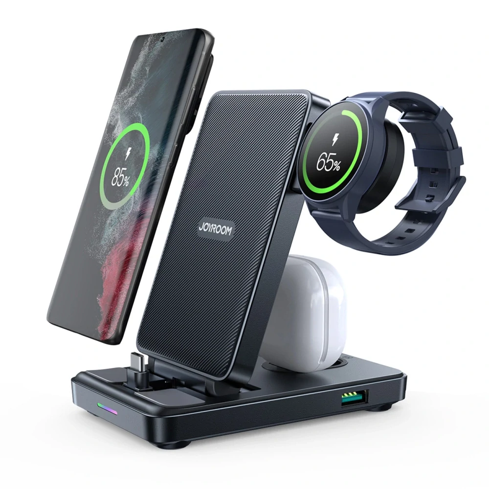 Joyroom JR-WQS01 Samsung Galaxy USB-C 4in1 skladacia Nabíjacia stanica + USB-A - USB-C