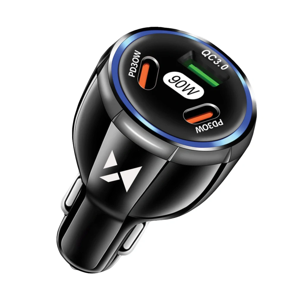 Wozinsky WCCCA Nabíjačka do auta 2x USB-C 1x USB-A 90W PD QC