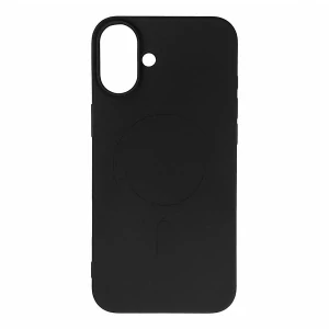 Liquid Silicone Kryt MagSafe pre iPhone 16 Plus - čierny