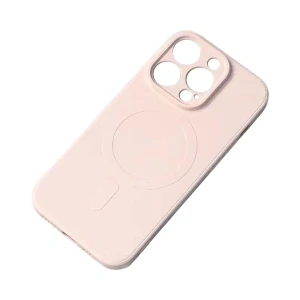 MagSafe compatible silikónový kryt pre iPhone 15 Silicone Case - krémová
