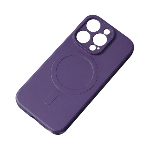 MagSafe compatible silikónový kryt pre iPhone 14 Pro Max Silicone Case - Fialová