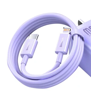 Baseus CAYS001903 Lightning - USB-C PD kábel 20W 480Mb/s 1m - fialový
