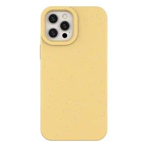 Eco Case kryt pre iPhone 12 Pro Max silikónové rozložitelné púzdro - žltá
