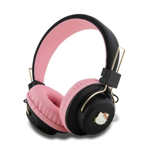 Hello Kitty - Bezdrôtové slúchadlá (HKBH9KHLMP) - On-ear, Bluetooth V5.3, 200mAh, IPX4, Type-C - Ružové