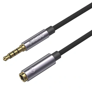 Yesido - Audio Cable (YAU26) - Jack 3.5mm, 1xMale to 1xFemale, 1m