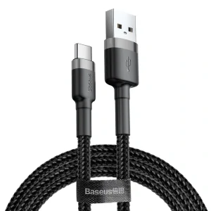 Baseus Cafule USB-A / USB-C QC 3.0 3A kábel 1 m - čierny