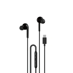 Dudao X3C+ Wired USB-C In-Ear Headphones 1.2m - čierne