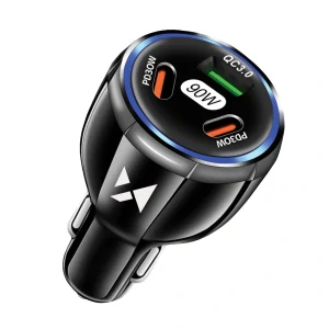 Wozinsky WCCCA Nabíjačka do auta 2x USB-C 1x USB-A 90W PD QC