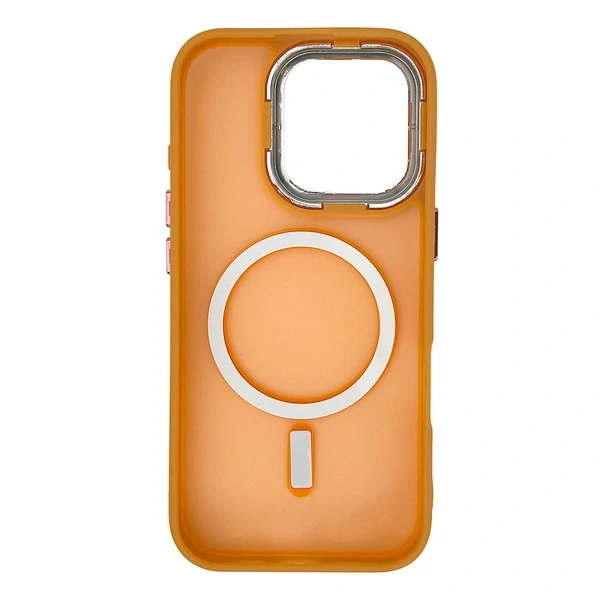 Puzdro Magnetic Collection MagSafe iPhone 16 Pro – oranžové