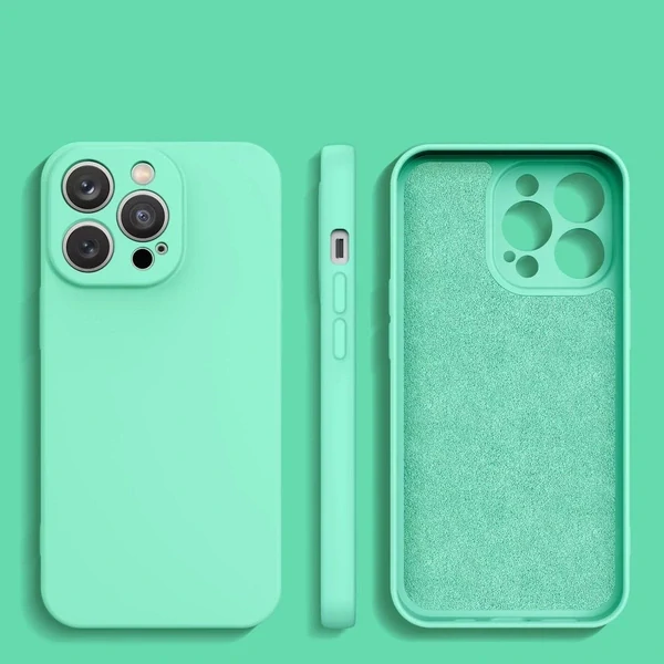 Silicone Case pre iPhone 13 Pro Max - mintková