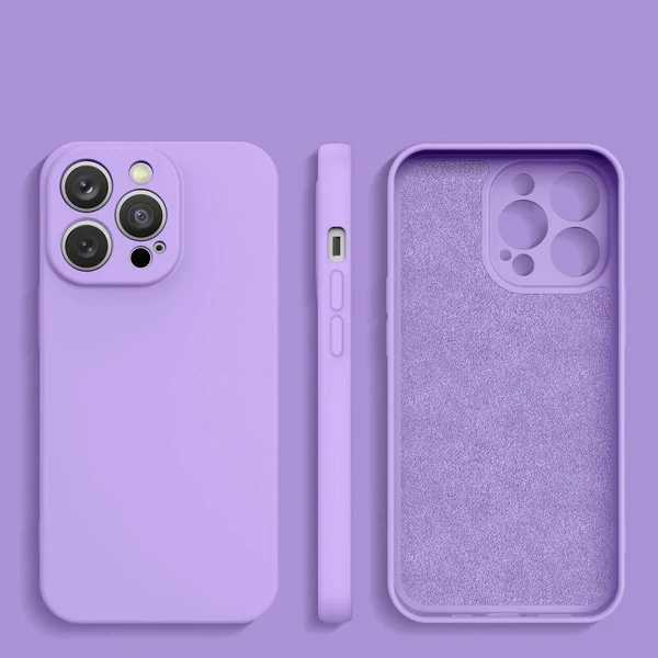 Silicone Case pre iPhone 14 Plus - fialová