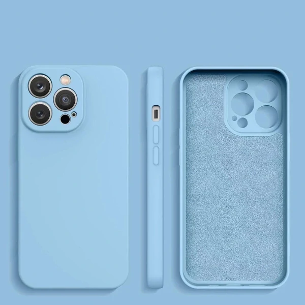 Silicone Case pre iPhone 14 Plus - modré