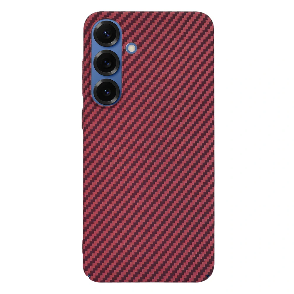 Techsuit - Carbonite FiberShell Kryt - Samsung Galaxy S25 Plus - Červená