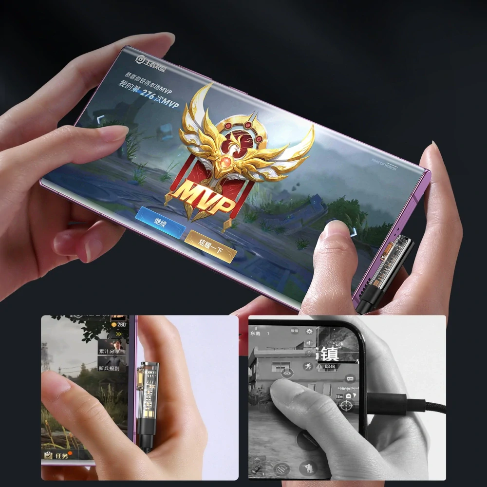 Joyroom Angle Gaming Kábel S-CC100A6 USB-C / USB-C 100W 1.2m - čierny