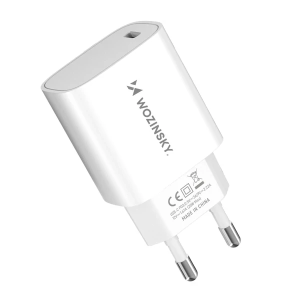 Wozinsky WGWCCW 20W USB-C Nabíjací adaptér - biely