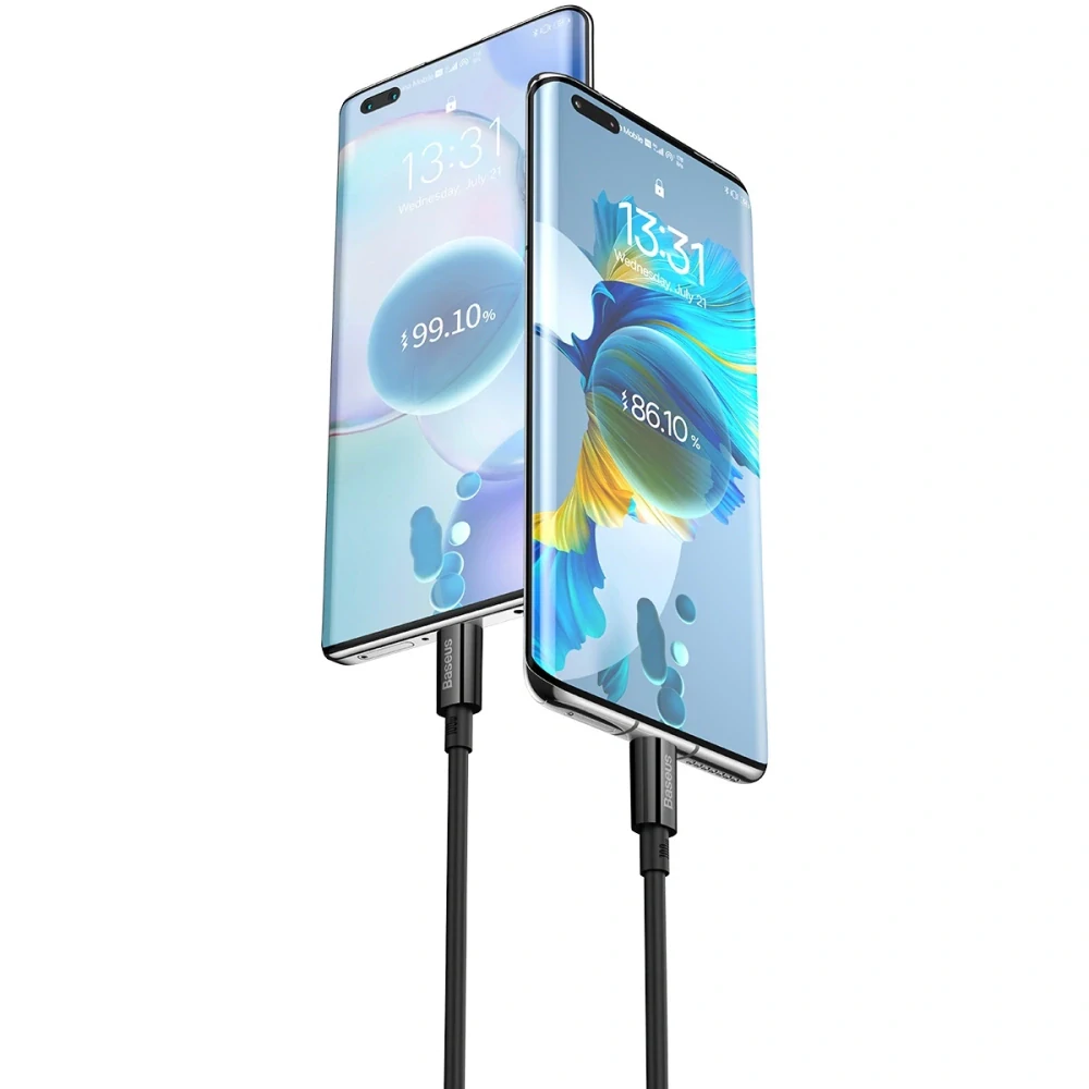 Baseus Superior Series USB-A / USB-C kábel 100W 1m - čierny