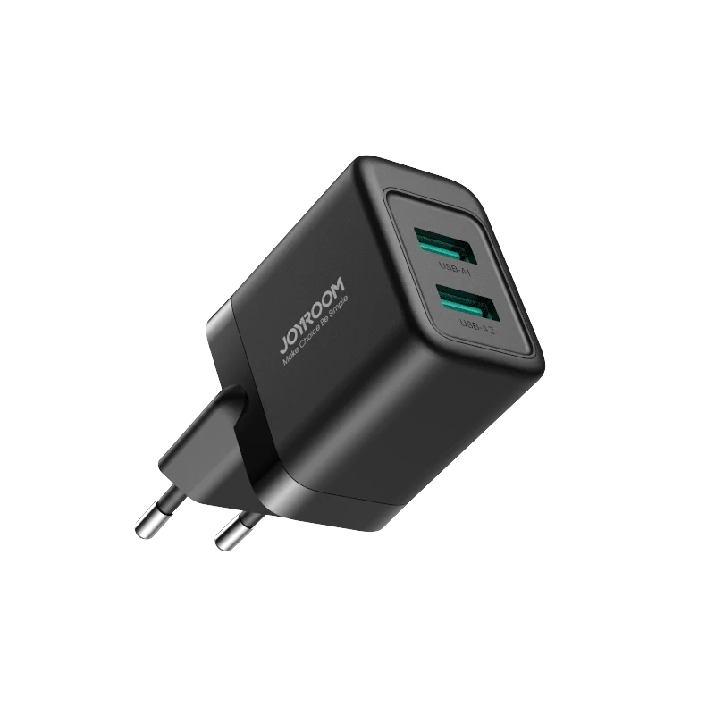 Joyroom JR-TCN01 2xUSB-A 12W 2.4A Nabijaci Adapter - čierny