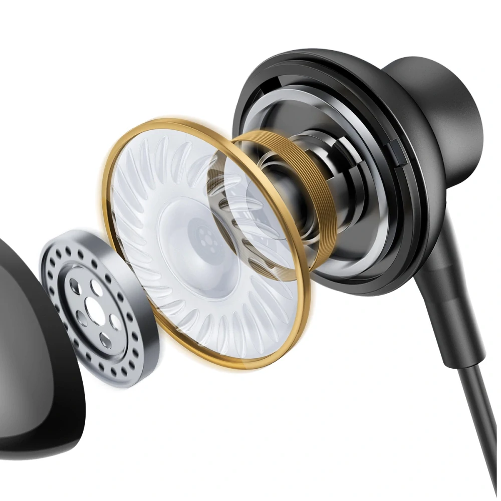 Joyroom TYPE-C Series JR-EC07 USB-C in-ear slúchadla - čierne