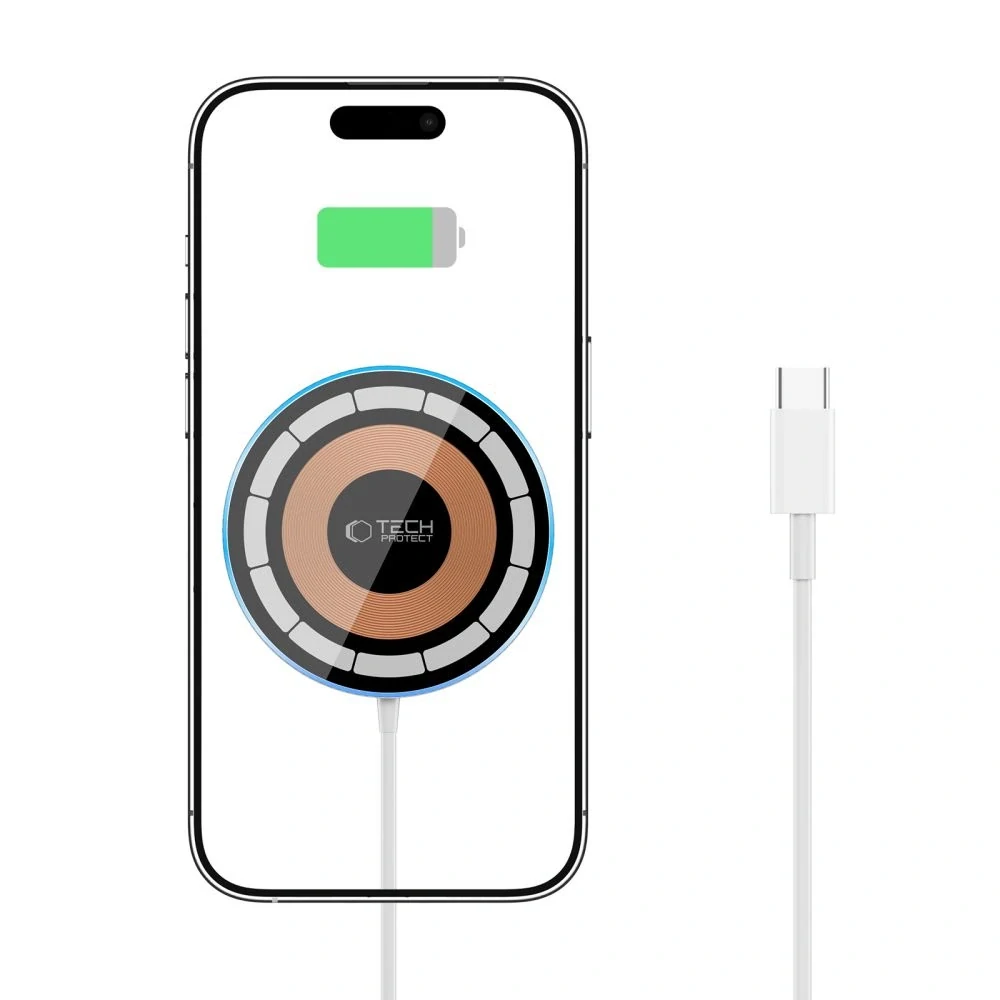 Tech-Protect QI15W-A30 MagSafe Indukčná nabíjačka s USB-C