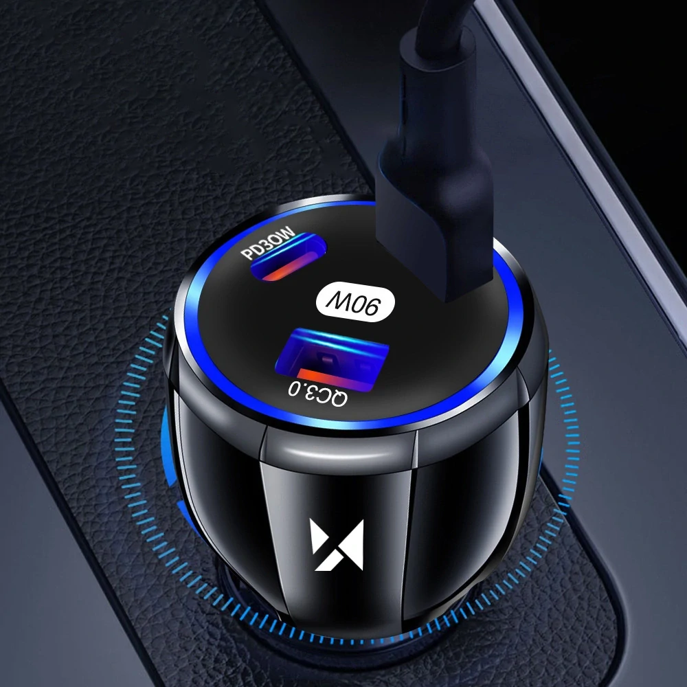 Wozinsky WCCCA Nabíjačka do auta 2x USB-C 1x USB-A 90W PD QC