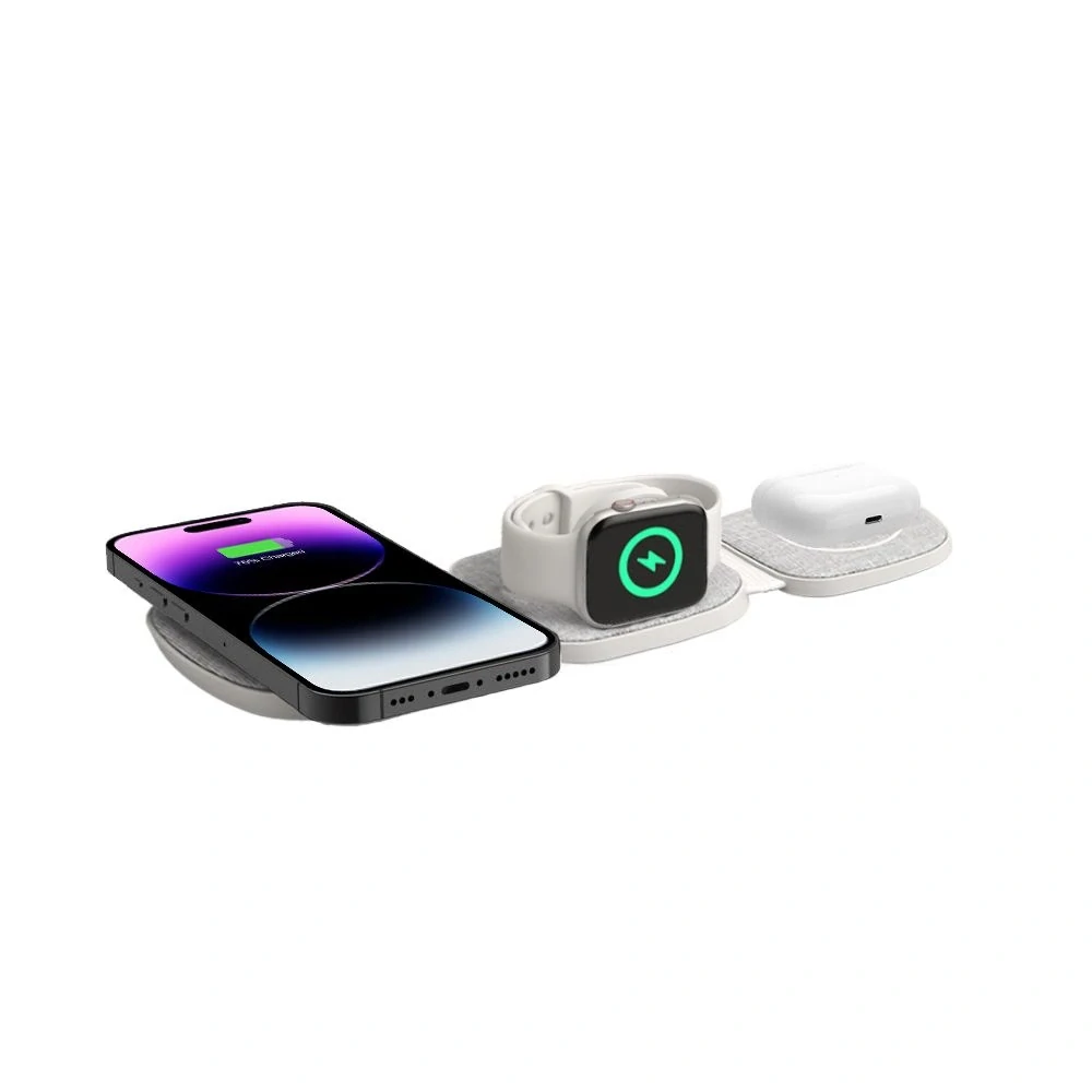 Tech-Protect QI15W-A32 3-in-1 Indukčná nabíjačka s MagSafe pre Smartphone / Apple Watch / AirPods