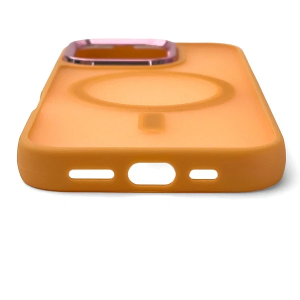 Puzdro Magnetic Collection MagSafe iPhone 16 Pro – oranžové
