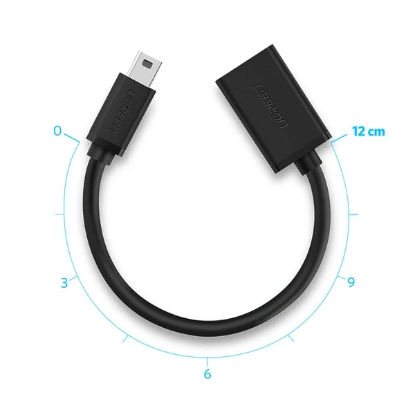Ugreen US249 10383 mini USB-B (male) / USB-A (female) OTG adapter 10cm