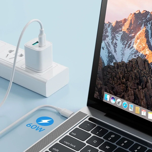 Joyroom Long-Lasting Series A9 USB-C / USB-C PD QC Nabíjací kábel 60W 3A 1m - čierny