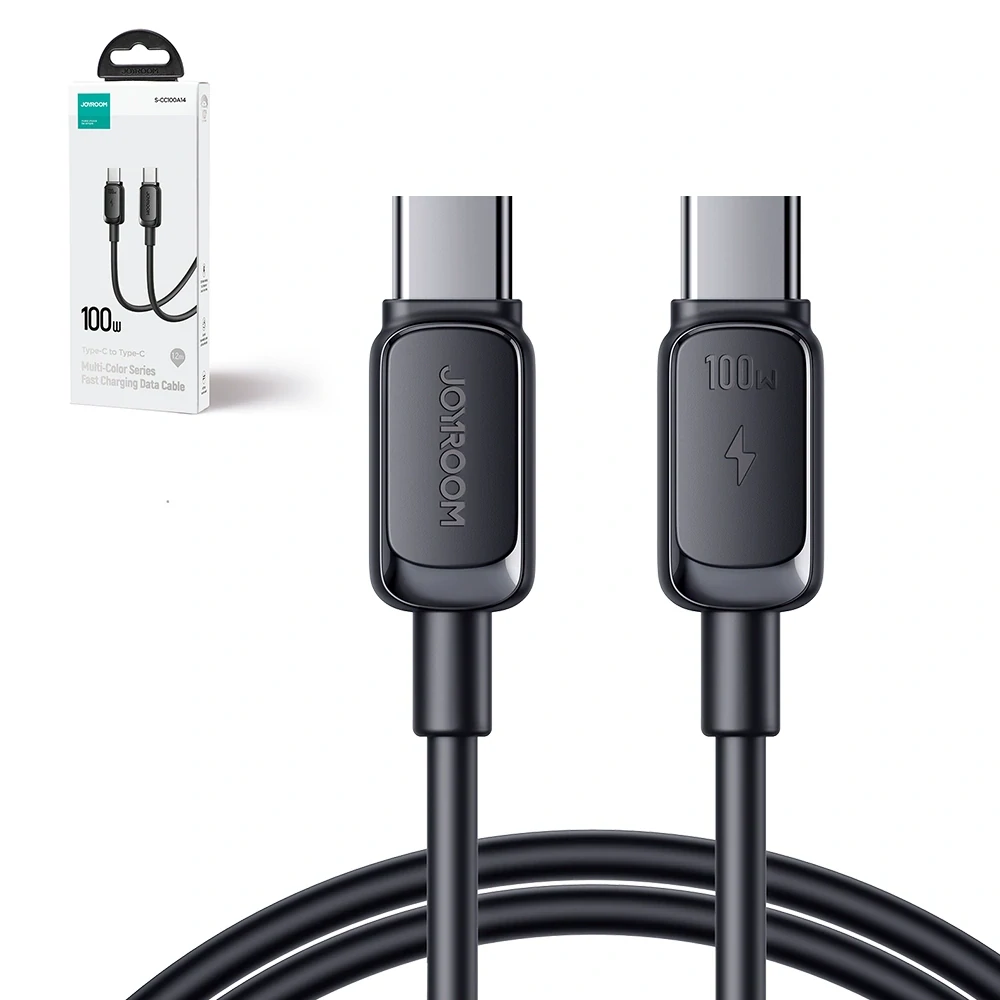 Joyroom A14 USB-C / USB-C Kábel 100W 1.2 m - čierny
