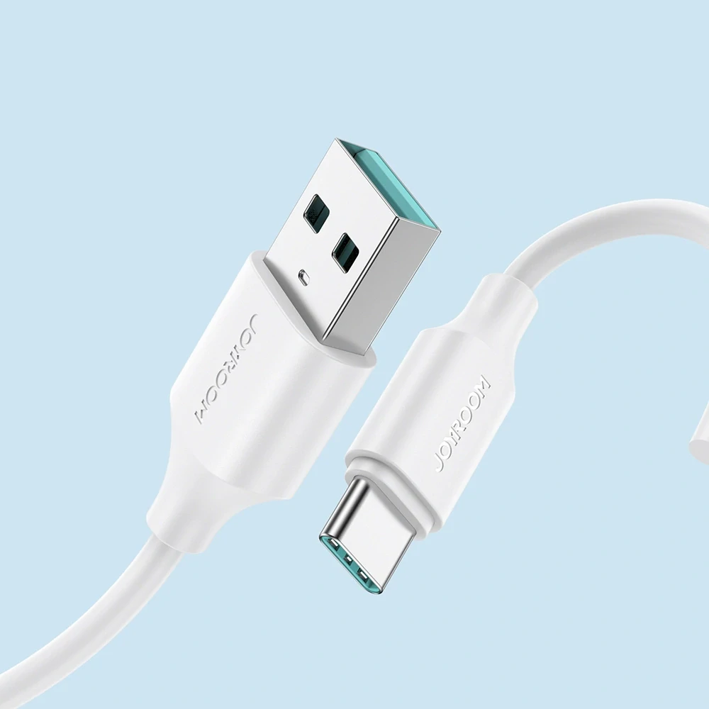 Joyroom Long-Lasting Series A9 USB-A / USB-C 3A kábel 1m - biely