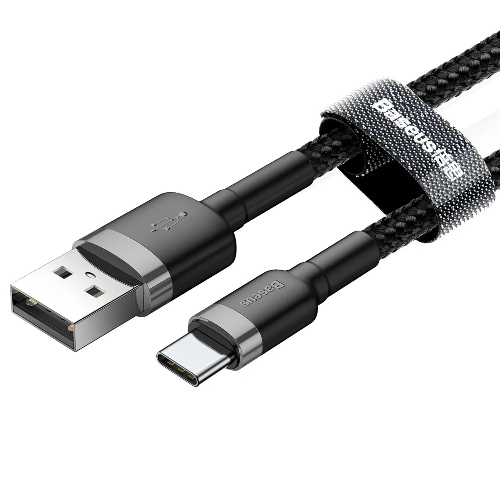 Baseus Cafule USB-A / USB-C QC 3.0 3A kábel 1 m - čierny