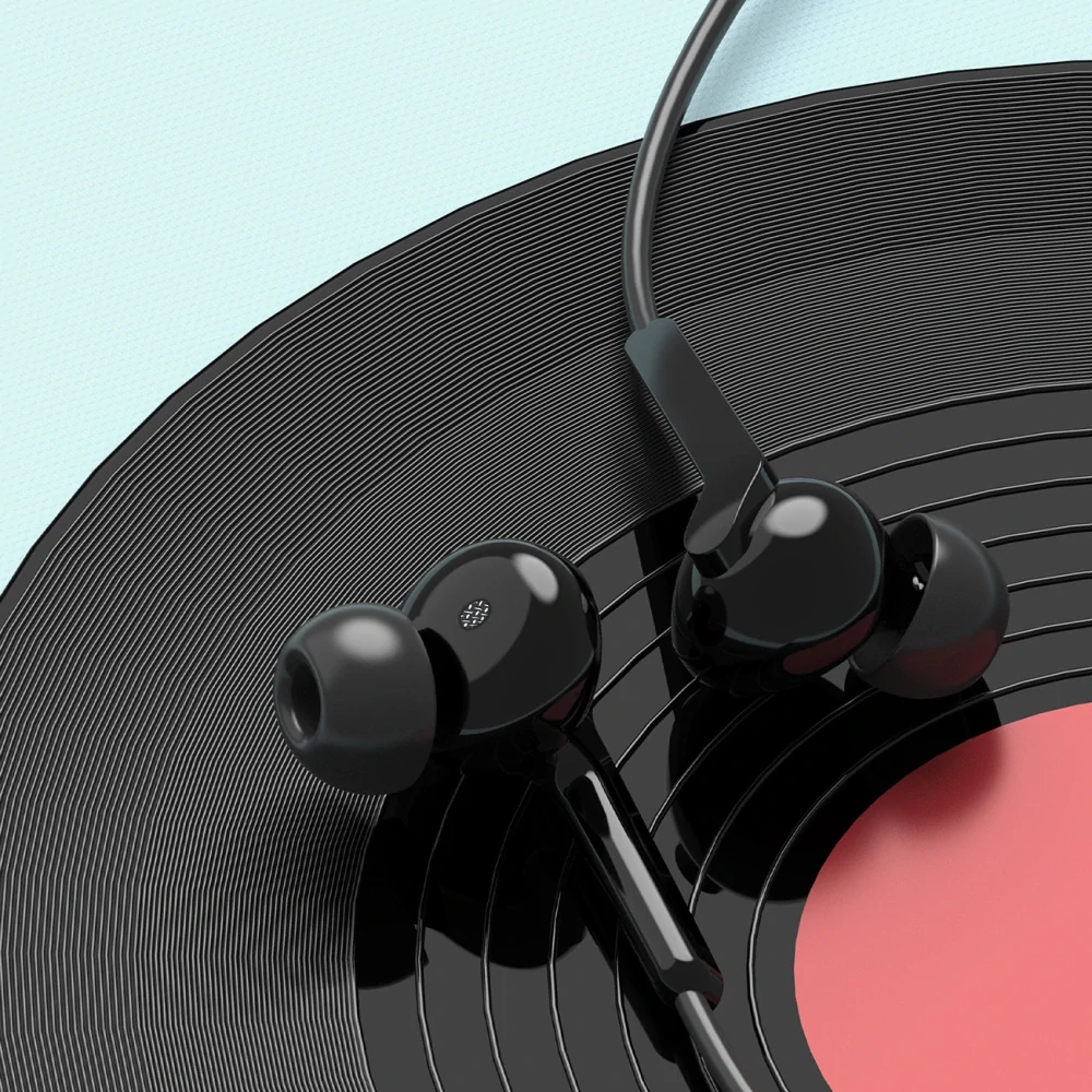 Dudao X3C+ Wired USB-C In-Ear Headphones 1.2m - čierne