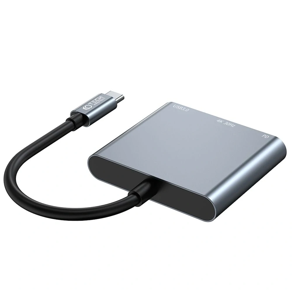 HUB Tech-Protect V1 3in1 USB-C - USB-A 3.0 / USB-C PD 100W / HDMI 4K 30Hz