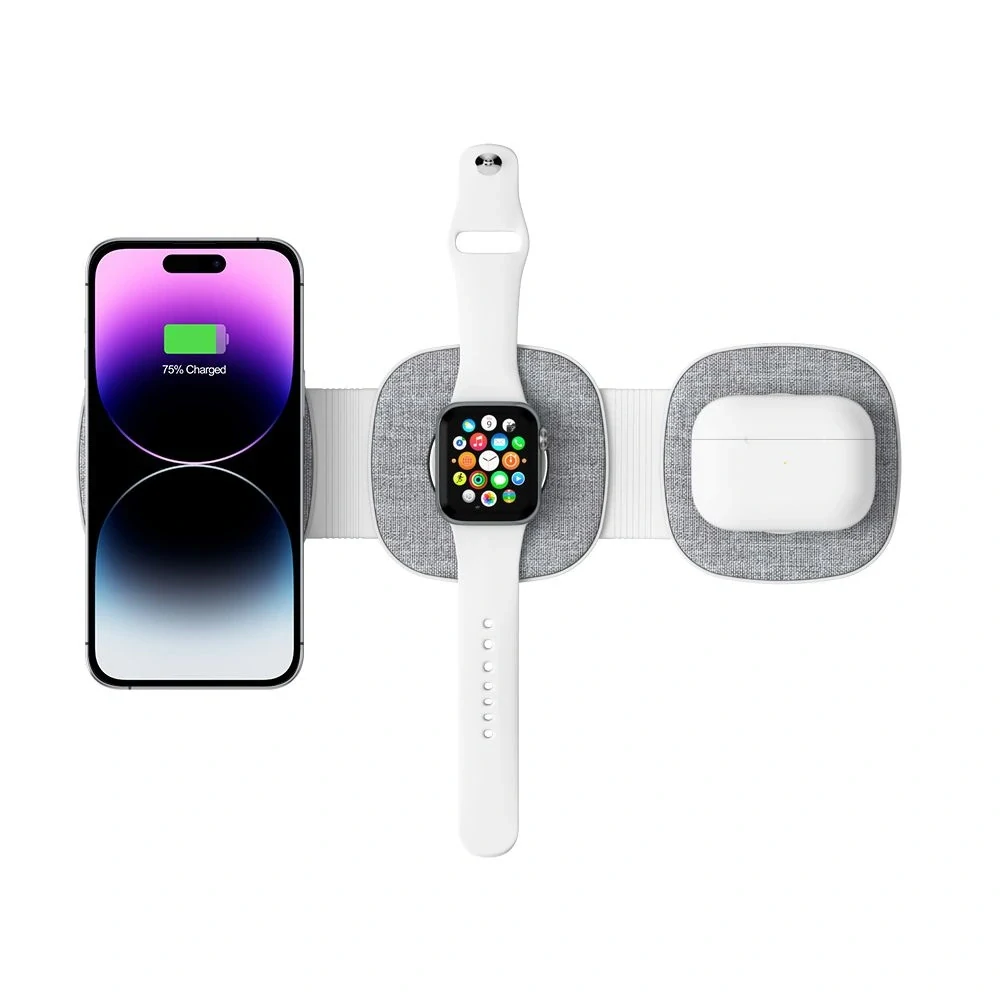 Tech-Protect QI15W-A32 3-in-1 Indukčná nabíjačka s MagSafe pre Smartphone / Apple Watch / AirPods