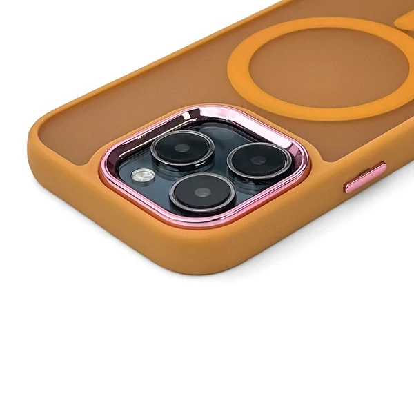 Puzdro Magnetic Collection MagSafe iPhone 16 Pro – oranžové