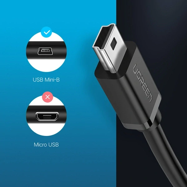 Ugreen US249 10383 mini USB-B (male) / USB-A (female) OTG adapter 10cm