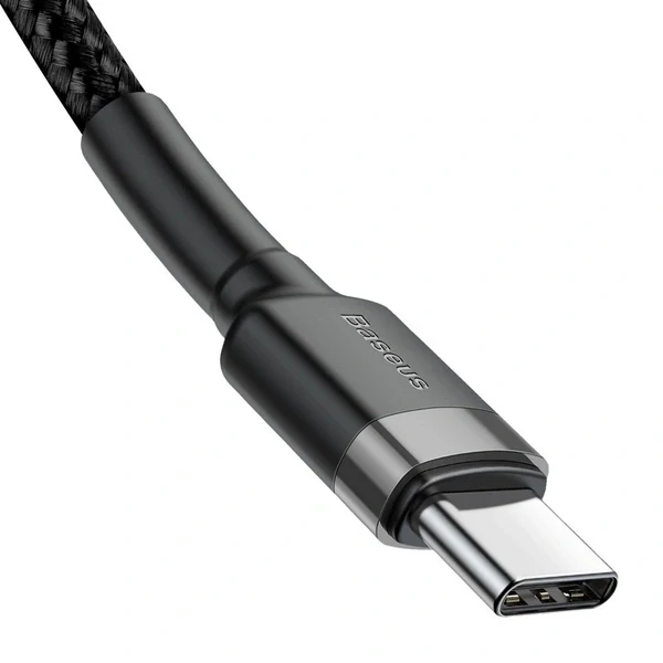 Baseus CATKLF-GG1 USB-C - USB-C PD QC Nabíjací kábel 60W 3A 480Mb/s 1m - čierny