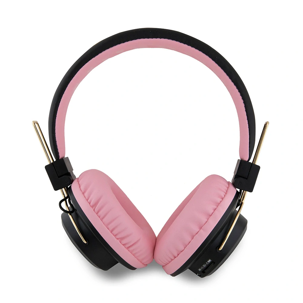 Hello Kitty - Bezdrôtové slúchadlá (HKBH9KHLMP) - On-ear, Bluetooth V5.3, 200mAh, IPX4, Type-C - Ružové
