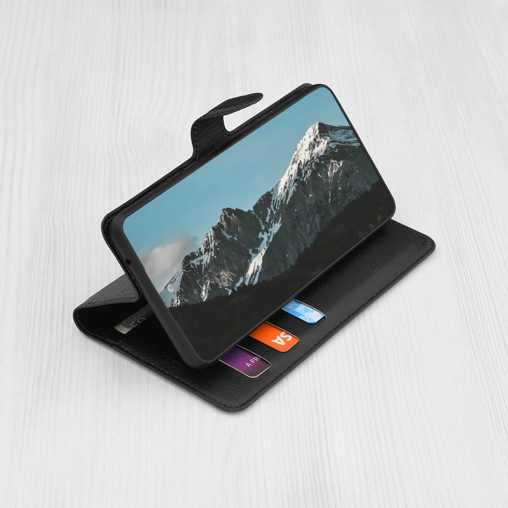 Techsuit - Leather Folio - Ochranné Púzdro - Samsung Galaxy A15 5G/4G - Čierné