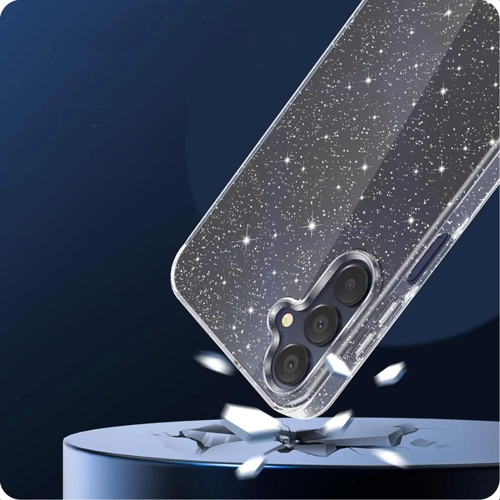 Techsuit - SparkleSkin Series - Ochraný kryt - Samsung Galaxy A15 4G / A15 5G - Transparentná