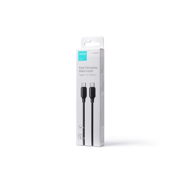 Joyroom Long-Lasting Series A9 USB-C / USB-C PD QC Nabíjací kábel 60W 3A 1m - čierny