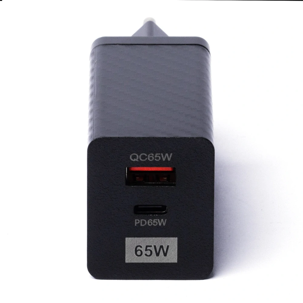 Wozinsky 65W GaN Nabijačka USB-A / USB C supports QC 3.0 PD čierna (WWCG01)