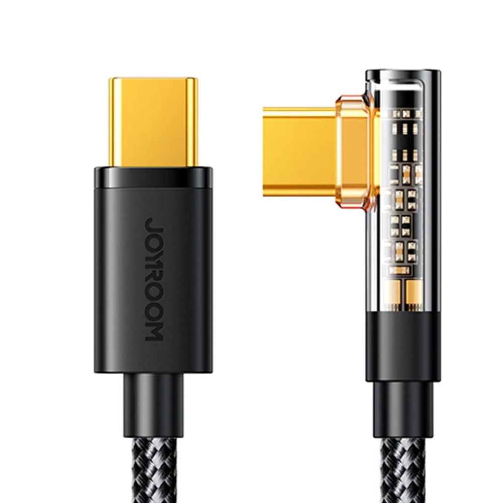 Joyroom Angle Gaming Kábel S-CC100A6 USB-C / USB-C 100W 1.2m - čierny