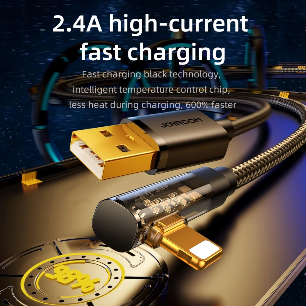 Joyroom Gaming Kábel S-UL012A6 Lightning / USB-A 2.4A 1.2 m - modrý